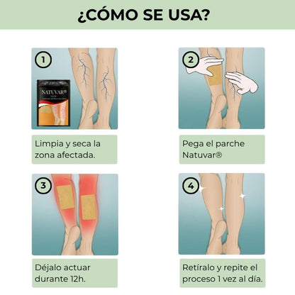 Natuvar® - Parches para las varices